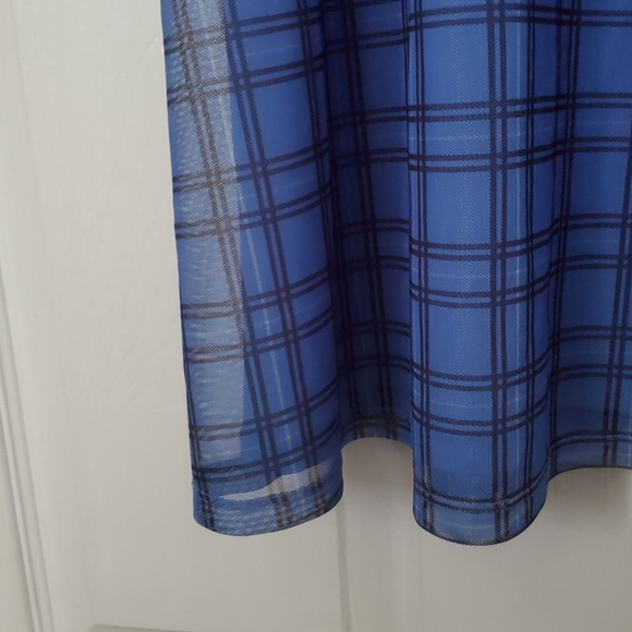 H&M Divided Plaid Mesh Slip Dress - Picture 6 of 9